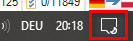 Close-up of Trados Studio GUI showing tiny icons and text with a red square around Windows scaling settings icon.