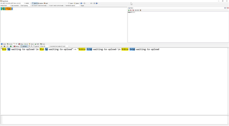 Trados Studio interface showing a warning message with four files listed as 'waiting to upload' with file IDs 1516, 2526, 3516, and 4456.