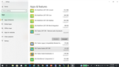 Windows 10 Apps & Features list showing two instances of SDL Trados Studio 2017 SR1, one with 'Remove suite of products' label, both with greyed out Modify button.