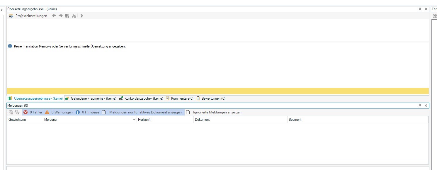 Translation Results above warnings