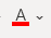 Excel cell with column header A highlighted in red indicating text color selection for exclusion.