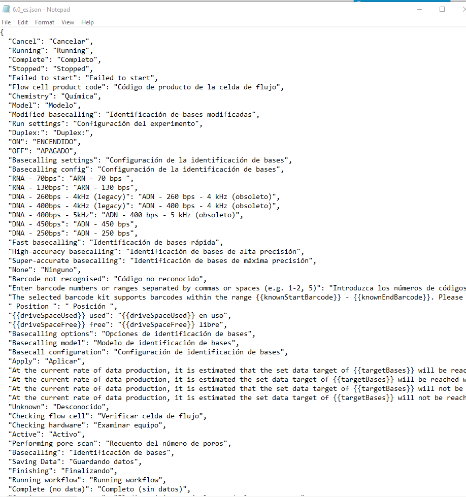 Screenshot of a Notepad file with Trados Studio translation strings, showing untranslated strings repeated and no visible errors.