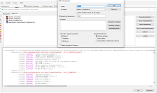 Screenshot of SDL Passolo software with a Parser Rules window open, showing XML structure with multiple target language elements. No visible errors or warnings.