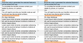 Screenshot of Trados Studio showing XML code with warning messages about feature lock and dealer contact instructions.