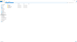 Screenshot of a Windows file explorer window with a search bar displaying '*.bin'. No items match the search in the Trados Studio folder.