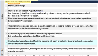 Screenshot of Trados Studio showing a document with numbered segments, some segments are highlighted indicating a selection or focus.