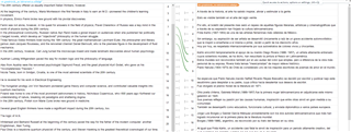 Screenshot of Trados Studio showing a text alignment interface with dotted and solid lines connecting segments of text.