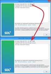 Error message on Trados Studio software indicating 'An error occurred while converting the file. The system cannot find the file specified.' with an OK button.