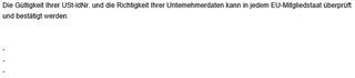 Screenshot of Trados Studio showing a message in German indicating an issue with the merged segments not being displayed in the exported source file.