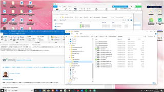 Trados Studio Termbases folder window showing files related to 'Termbase20190707' in English-Japanese, suggesting the presence of an older termbase in the system.