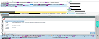 Screenshot of Trados Studio 2019 showing an exception error from the Term Verifier when confirming a segment with Ctrl+Enter.
