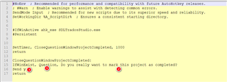 Screenshot of a script in a plain text editor with annotations for Trados Studio interface language customization. Number 1, 2, and 3 are circled in red, indicating text that needs to be changed according to the user's interface language.