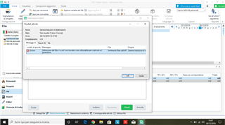 Trados Studio error message window stating 'Error: Cannot finalize target file' with an 'OK' button.