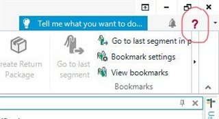 Screenshot of Trados Studio interface showing missing sign-in function with a red question mark icon indicating an error in the top right-hand corner.