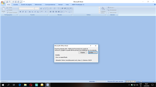 Microsoft Word error dialog box stating 'Word experienced an error trying to open the file.' with options to view help, repair the file, or cancel.