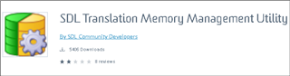SDL Translation Memory Management Utility logo with 1 review and 3 out of 5 stars rating.