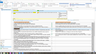 Screenshot of Trados Studio 2015 SR3 displaying the Concordance Search window with results, contrasting the empty Translation Results window on a Windows 8.1 system.