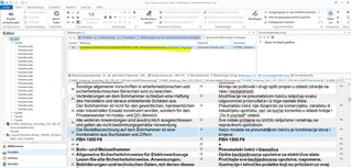 Trados Studio editor view with a highlighted segment showing German source text and Serbian target text without grammar errors.