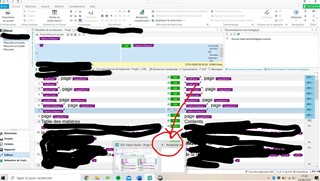 Screenshot of Trados Studio with multiple windows open, showing a second window with a blank screen and a red X indicating an error. The SDL logo is not displayed.