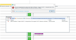 Error message in Trados Studio stating 'An error occurred while attempting to determine the file version' with an OK button.