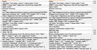 Screenshot of Trados Studio showing legacy embedded content filetype settings with visible HTML code and style elements.
