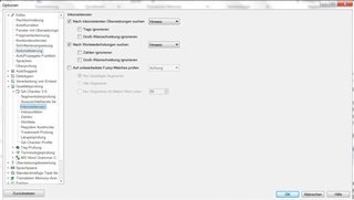 Trados Studio options for automated actions after confirming segments, with no visible errors.