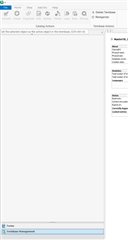 Screenshot of SDL Trados Studio showing an empty Termsbase Management window with no items or settings visible.