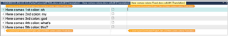 Screenshot of Trados Studio interface with a warning message at the bottom stating 'Some content did not fit in the allowed space and was cut off.'