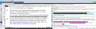 Screenshot of Trados Studio showing a document with vertical text alignment issue in MS Word, causing display problems in the translation software.