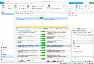 Trados Studio editor view with all segments translated and no context match issues.