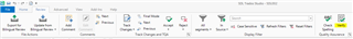 Trados Studio toolbar with the 'Verify' button highlighted indicating the action to start the verification process.