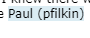 Screenshot showing the use of the @ symbol in Trados Studio to mention a user named Paul (pflikin).