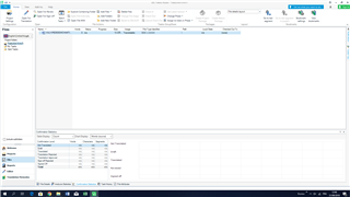 Trados Studio main interface with an empty project view and a message in the bottom status bar indicating 'Ready'.