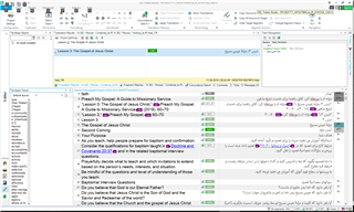 Screenshot of an exported MS-Word file with Farsi text from Trados Studio where periods, tags, and numbers are misplaced, demonstrating formatting issues.