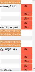 Screenshot of Trados Studio editor showing length restriction warnings in red color on the right side of the screen.