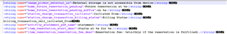 XML file displayed in Notepad++ showing rows ending with CR LF and string tags not properly segmented.