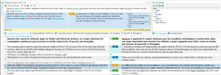 Screenshot of Trados Studio showing a project with an error message indicating a file could not be opened due to an unexpected end of file.