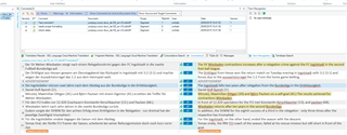 Trados Studio interface with comments pane, segment 4 highlighted in blue, and no visible errors or warnings in the current view.