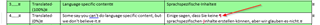 Screenshot of Word file with a hard return inserted, displaying a paragraph mark in the table.
