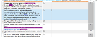 Screenshot of Trados Studio interface showing a clear target area with segments separated by grey and white background. The active segment is highlighted in blue. No visible errors or warnings.