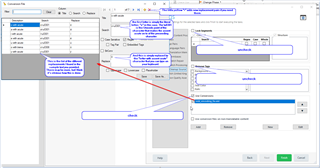 Trados Studio interface showing the 'Cleanup Source' window with options to deselect 'Lock Segments' and 'Remove Tags', and select 'Use Conversions'. A settings file named 'odd_encoding_fix.zip' is being added.