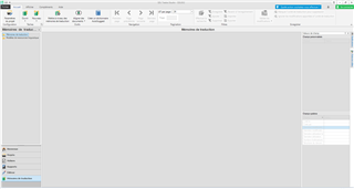 Trados Studio interface with the top search details window closed, showing a clean workspace with menu options at the top.