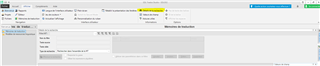 Close-up of Trados Studio's 'D tails de la recherche' button highlighted, suggesting the user to click on it to solve a problem.