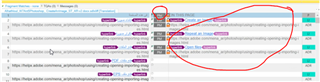 Trados Studio screenshot showing the expected PerfectMatch results with matches circled in red.