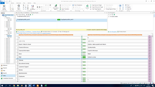 Trados Studio interface showing the Editor view with a list of segments. The segment in focus has a 100% match and is highlighted with a pencil icon indicating it's not confirmed.