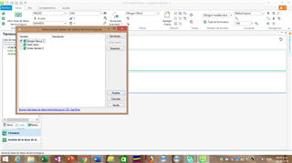 MultiTerm 'Open Database' dialog box showing only 3 glossaries available instead of 5, indicating missing glossaries.