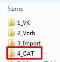 Screenshot showing a folder structure with a folder named '4_CAT' highlighted.