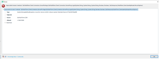 Error message in Trados Studio showing 'Object reference not set to an instance of an object' with details and stack trace information.