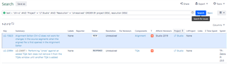 Trados Studio search results showing two entries with no visible errors or warnings.