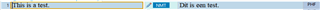 Screenshot of Trados Studio interface with blurred content, indicating a transition or inactive state.